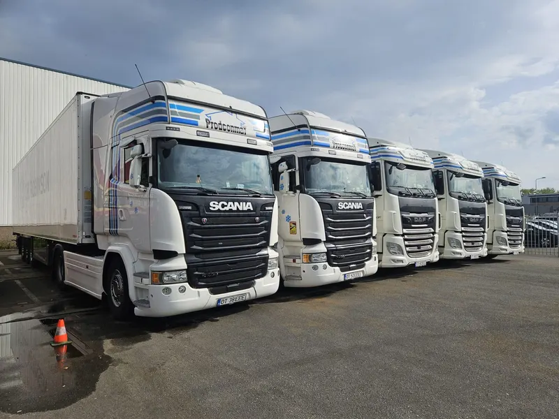 Camioanele Scania Prodconmat aliniate