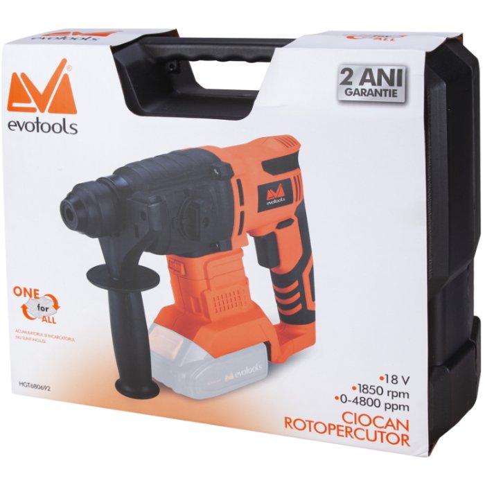 CIOCAN ROTOPERCUTOR FARA ACUMULATOR SI INCARCATOR 680692 — imagine 2