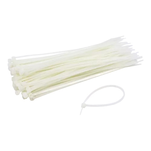 COLIERE DIN PLASTIC ALB 3.6*200 (25BUC) 11AB36201