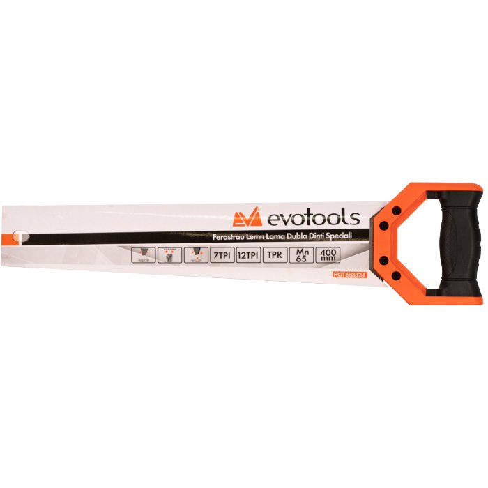 FERASTRAU LEMN LAMA DUBLA DINTI SPECIALI 400MM 683324 — imagine 2