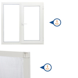 FEREASTRA STANGA PVC ALB 116*116 F+DD 4 CAMERE
