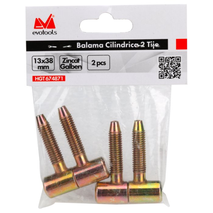 BALAMA CILINDRICA 2TIJE 13*38MM 674870 — imagine 2
