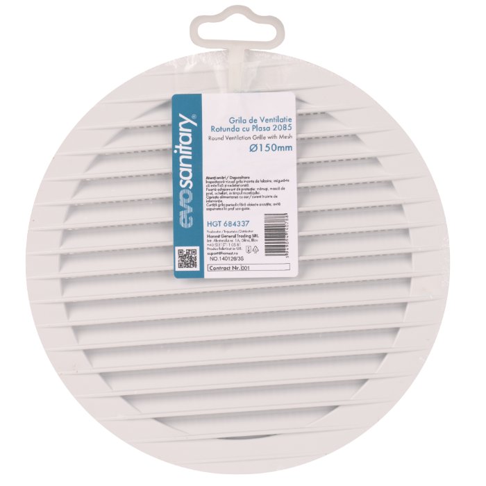 GRILA DE VENTILATIE ROTUNDA CU PLASA 125MM 684334 — imagine 2
