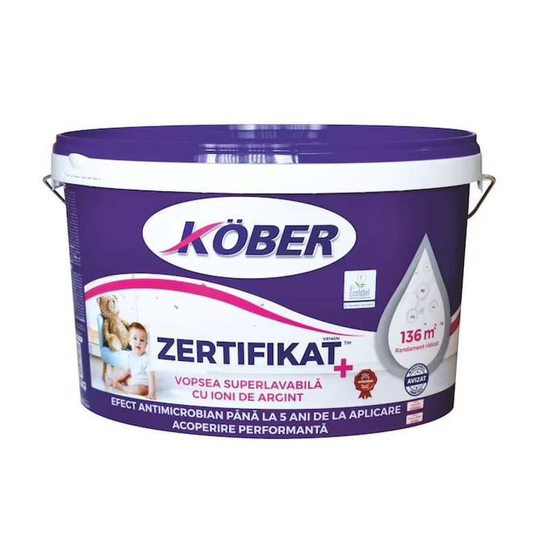 KOBER VOPSEA LAVABILA ZERTIFIKAT 8.5L
