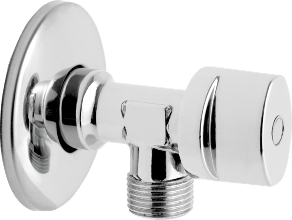 FERRO Z1212G Robinet colțar, filtru și manetă metalică, PN10, 1/2"x1/2"