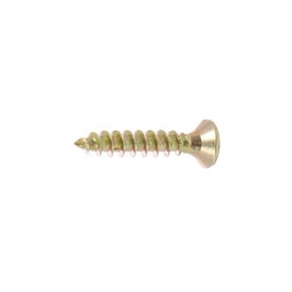 Șurub PAL/lemn cap înecat 3×35 mm, zincat galben