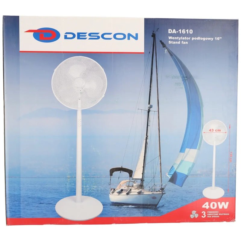 VENTILATOR DE BIROU ALB DA-1610 — imagine 7