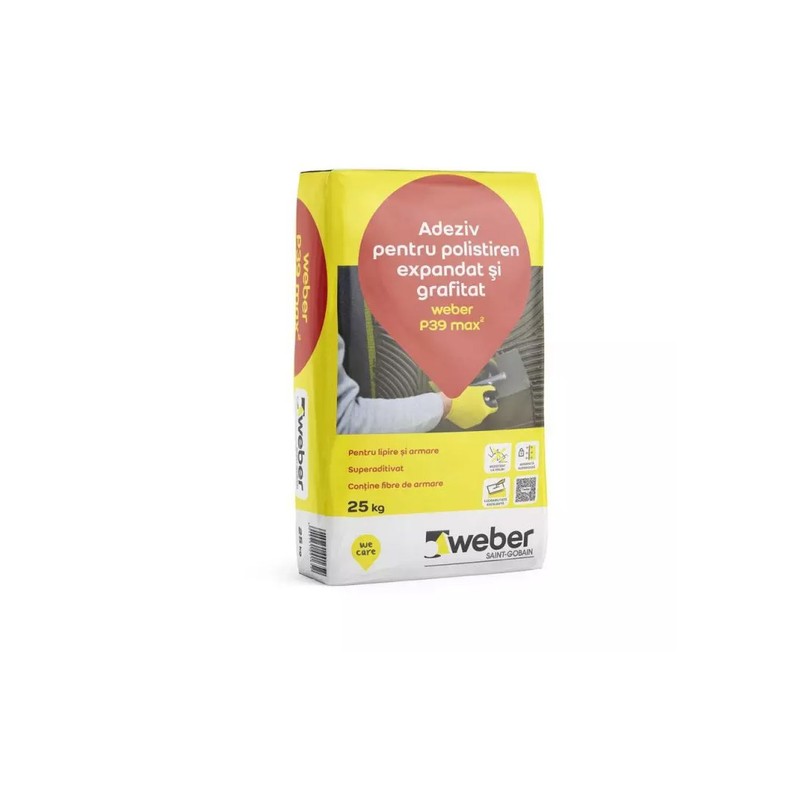 WEBER ADEZIV POLISTIREN P39 MAX2 25KG