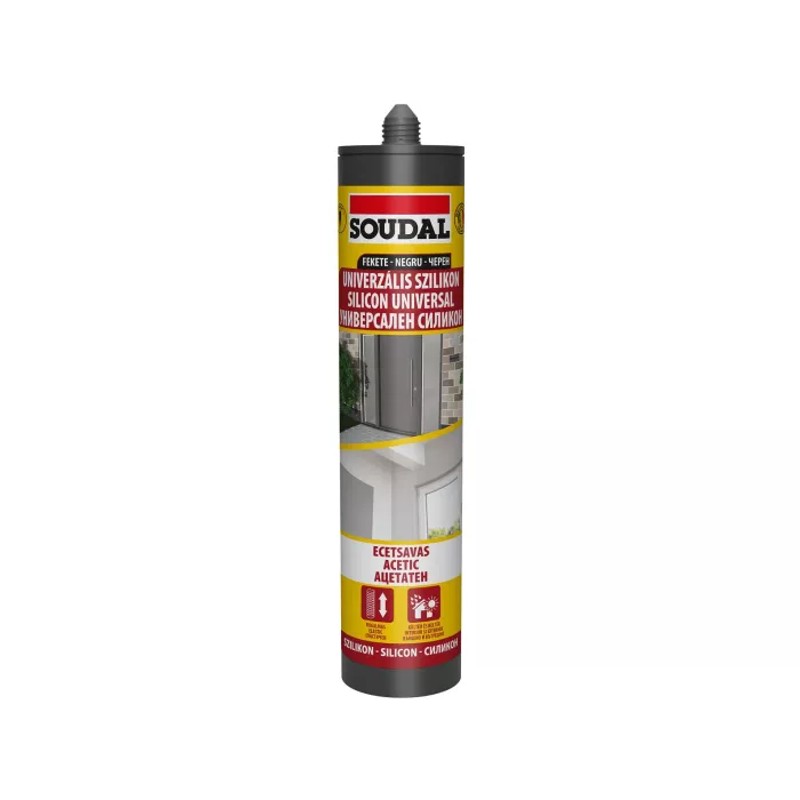 SOUDAL SILICON UNIVERSAL NEGRU 300ML/280ML
