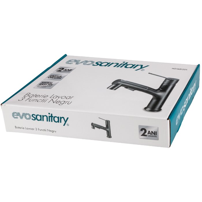 BATERIE LAVOAR 3 FUNCTII NEGRU 135MM 681335 — imagine 2