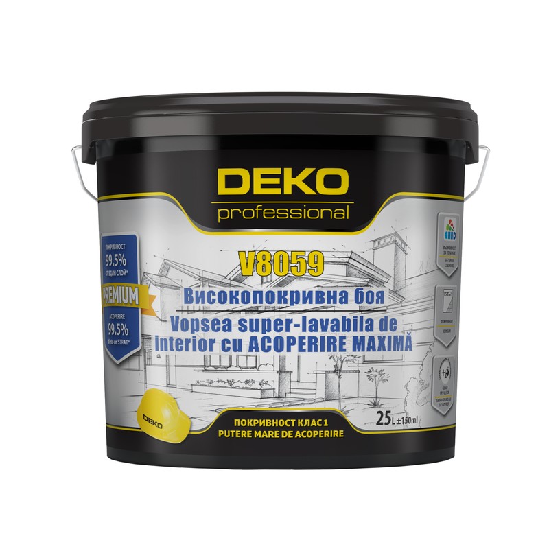 DEKO VOPSEA LAVABILA DE INTERIOR V8059 15L