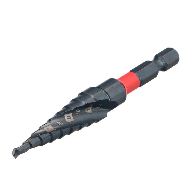 BURGHIU IN TREPTE TITANIZAT 4-12MM EGA-DP216-01