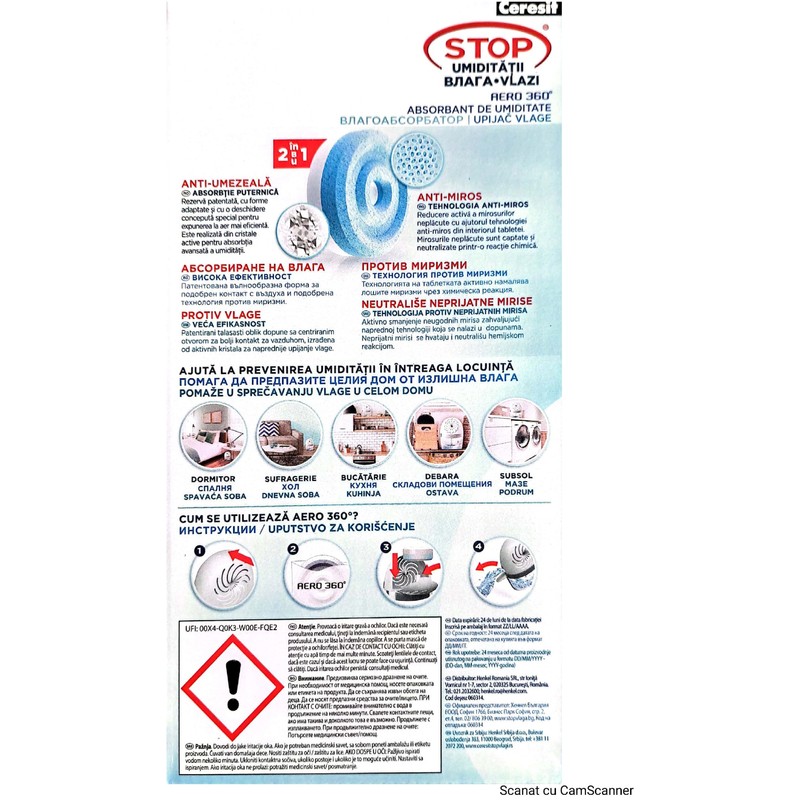 CERESIT AERO APARAT ALB 450G — imagine 5