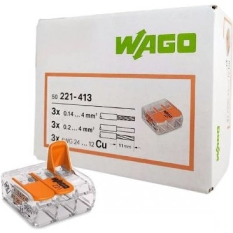 CLEMA WAGO TRANSPARENTA 3 POLI — imagine 2
