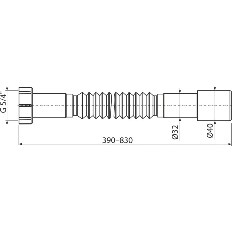 ALCA A750 TEVA FLEXIBILA 32/40 CU PIULITA PLASTIC — imagine 2