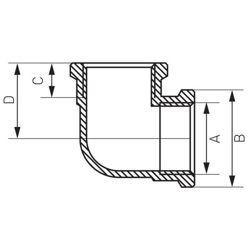 FERRO K03Z Cot interior-interior, FI-FI 1/2" — imagine 2