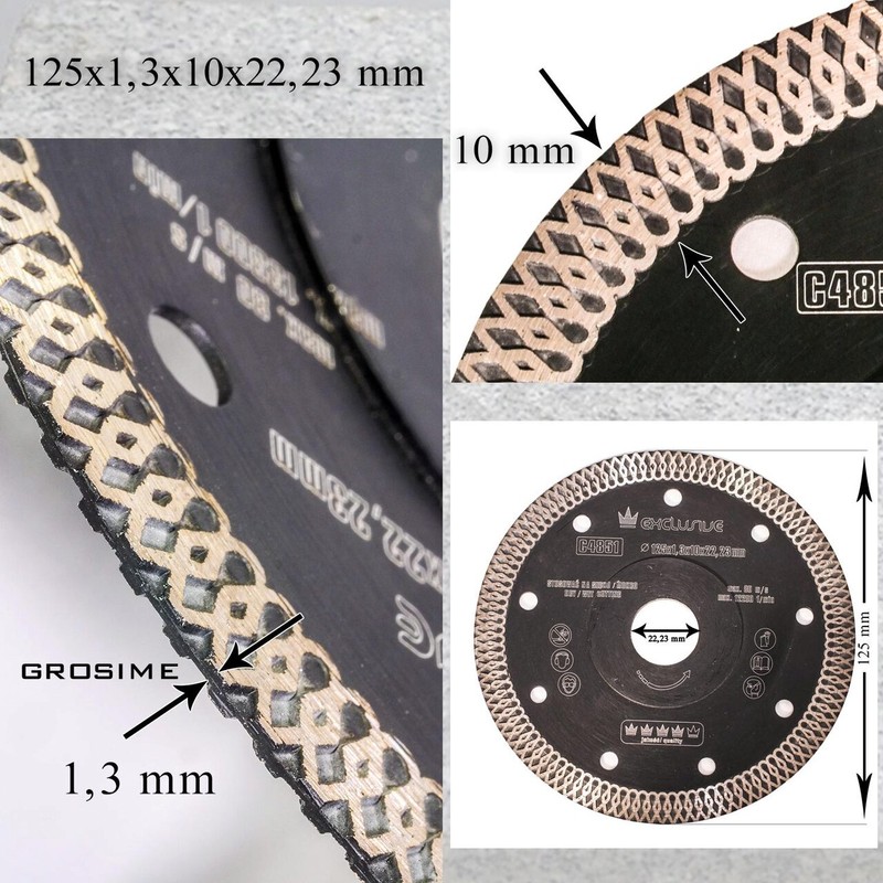 DISC DIAMANTAT SUBTIRE 125*1.3 C4851 — imagine 3