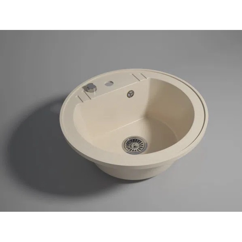 FERRO DRGM1/51SA Chiuvetă rotundă cu o cuvă Ø51 cm — imagine 2