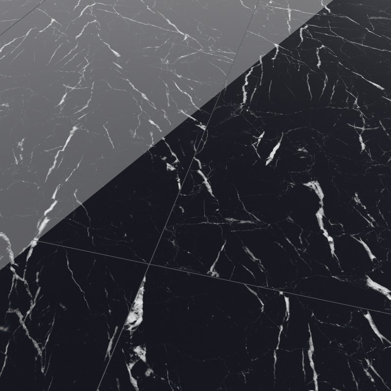 GRESIE LIVING DIGITALA VITRIFICATA BLACK MARBLE HIGHGLOSSY 60*120 (1.44 MP/CUTIE) — imagine 5