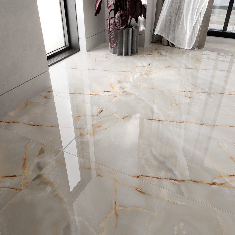 GRESIE LIVING LASA GOLD GLOSSY 60*120 (1.44MP/CUTIE) — imagine 3