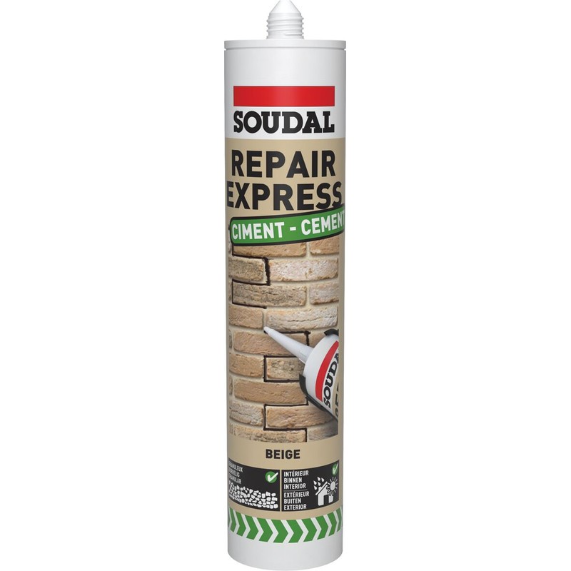 SOUDAL ADEZIV CIMENT REPAIR EXPRESS GRI 310ML — imagine 4