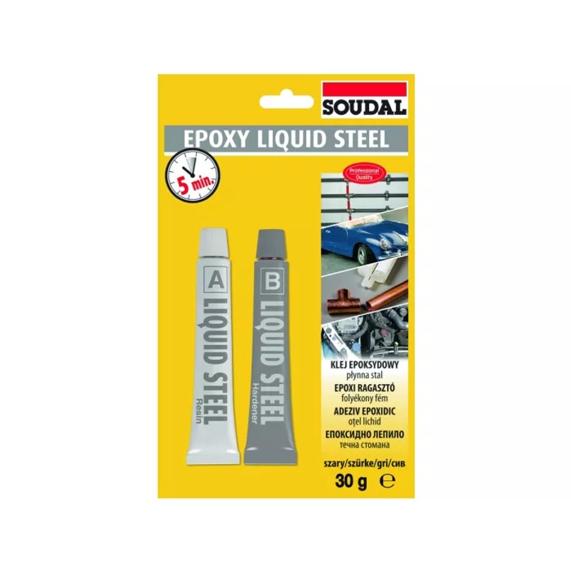 SOUDAL ADEZIV EPOXY LIQUID STEEL RAPID — imagine 3