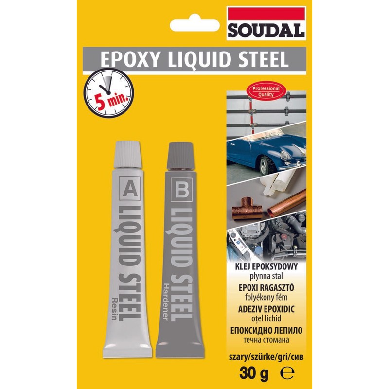 SOUDAL ADEZIV EPOXY LIQUID STEEL RAPID — imagine 4