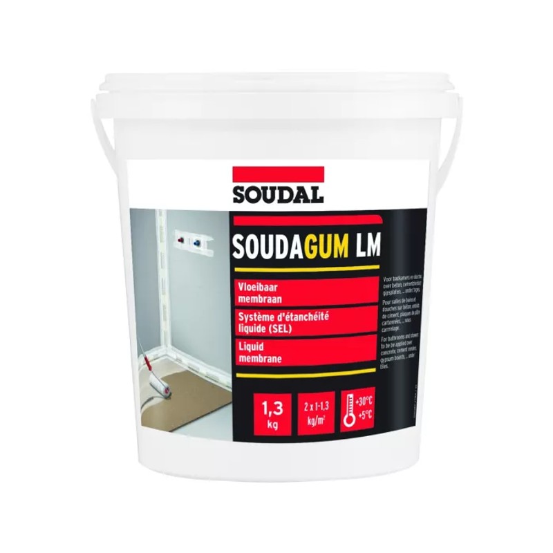 SOUDAL MEMBRANA LICHIDA SOUDAGUM 13KG — imagine 2