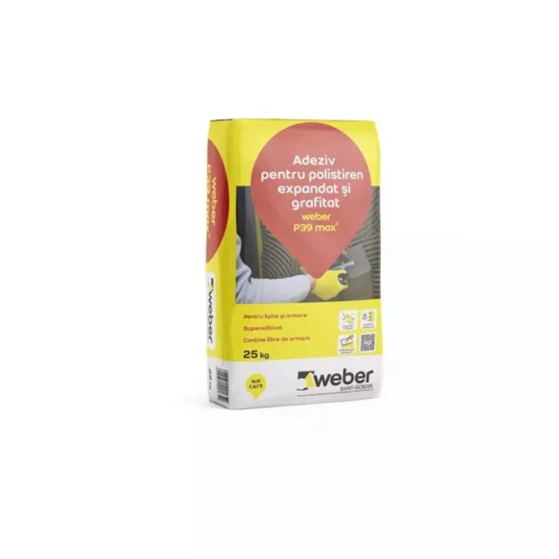 WEBER ADEZIV POLISTIREN P39 MAX2 25KG — imagine 2