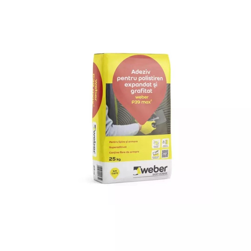 WEBER ADEZIV POLISTIREN P39 MAX2 25KG — imagine 3