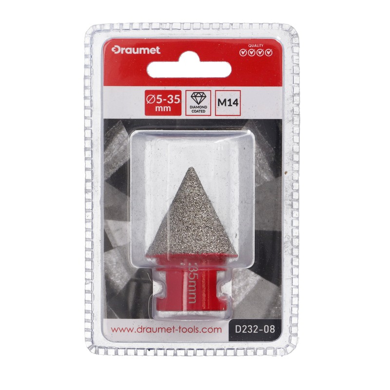 FREZA DIAMANTATA CONICA M14 5-35MM D232-08 — imagine 3