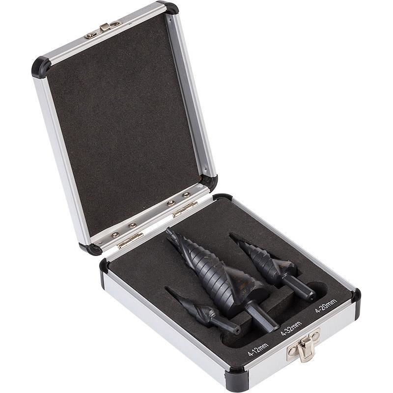 BURGHIE IN TREPTE SET 3PCS 4-12/20/32MM C9272 — imagine 2