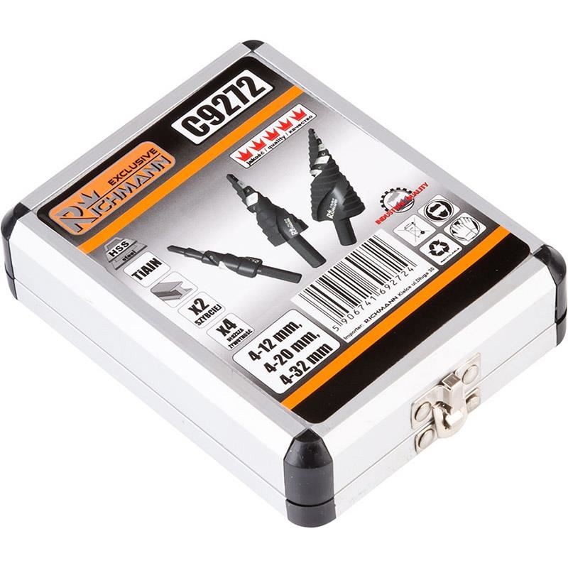 BURGHIE IN TREPTE SET 3PCS 4-12/20/32MM C9272 — imagine 6